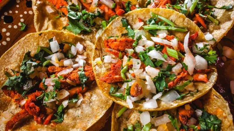 Tacos al pastor con soya