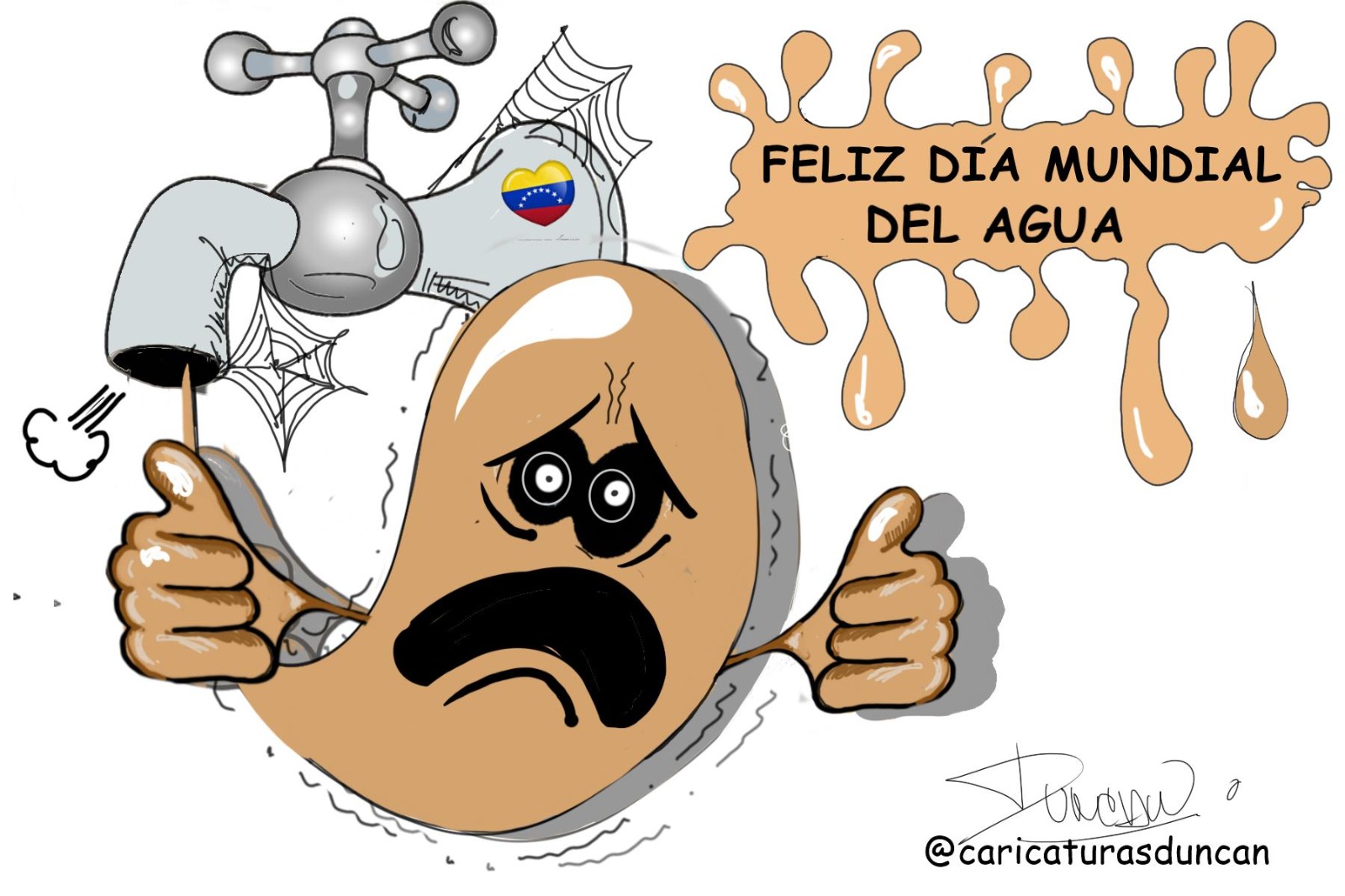Día Mundial - Caricatura de Duncan
