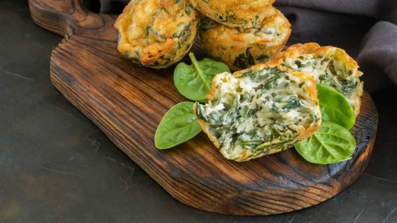 Muffins de espinacas