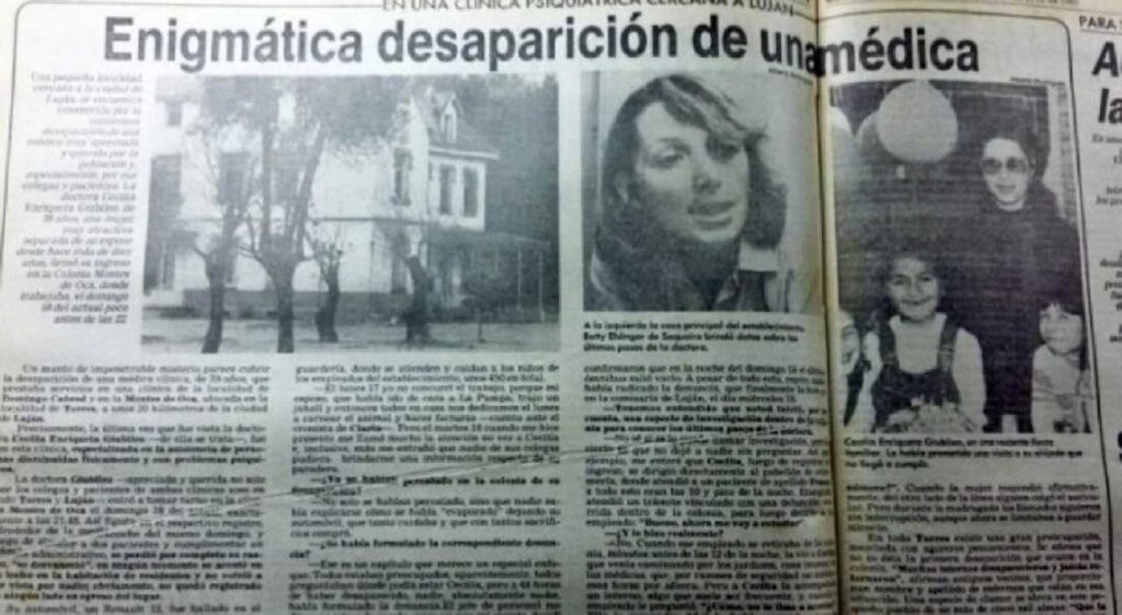 Cecilia Giubileo, la desaparición de la doctora