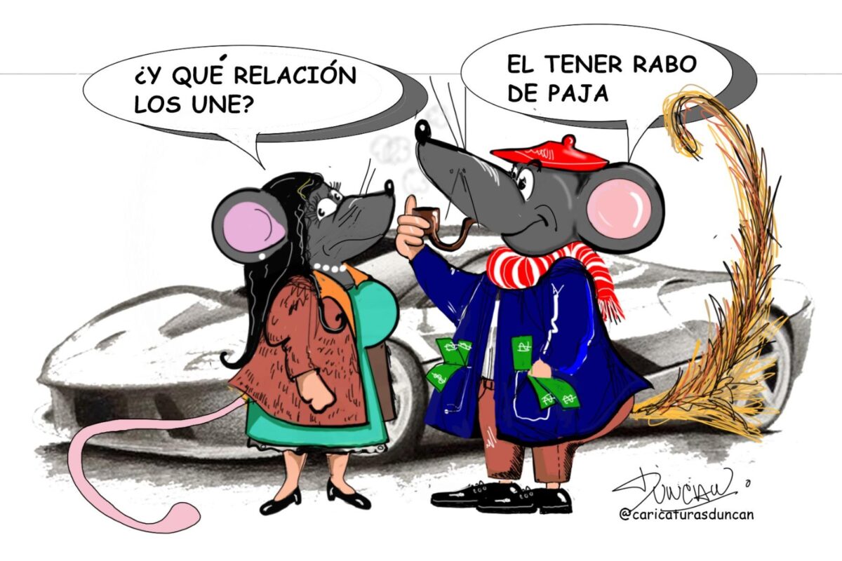 Rabo de paja - Caricatura de Duncan