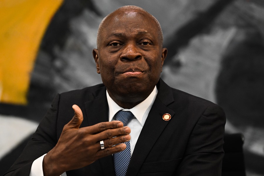 Imagen de archivo del director general de la Organización Internacional del Trabajo (OIT), Gilbert Houngbo. EFE/Filip Singer