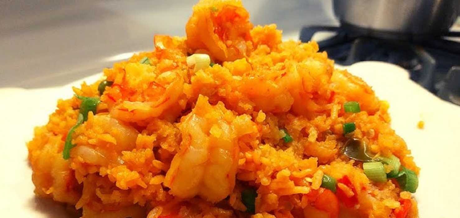 Arroz rojo con camarones: delicioso plato para el fin de semana