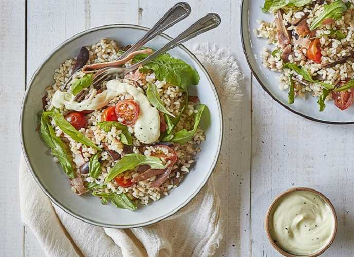 Ensalada de arroz mediterránea