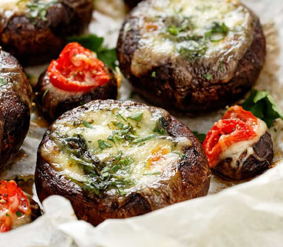 Portobellos rellenos para disfrutar en la semana CURADAS