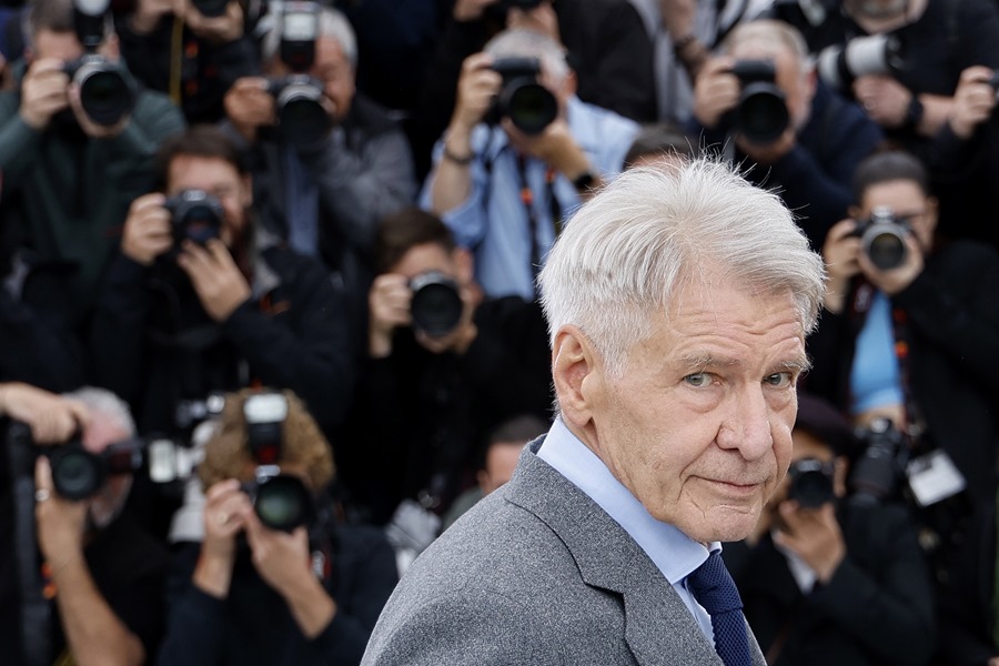 El actor Harrison Ford en el Festival de Cannes. EFE/EPA/Guillaume Horcajuelo