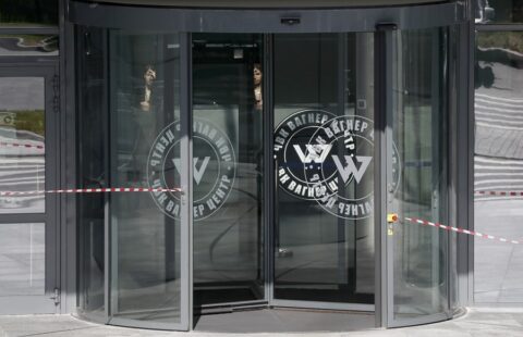 Sede del Grupo Wagner, una compañía paramilitar privada, en San Petersburgo, Rusia. EFE/EPA/Anatoly Maltsev