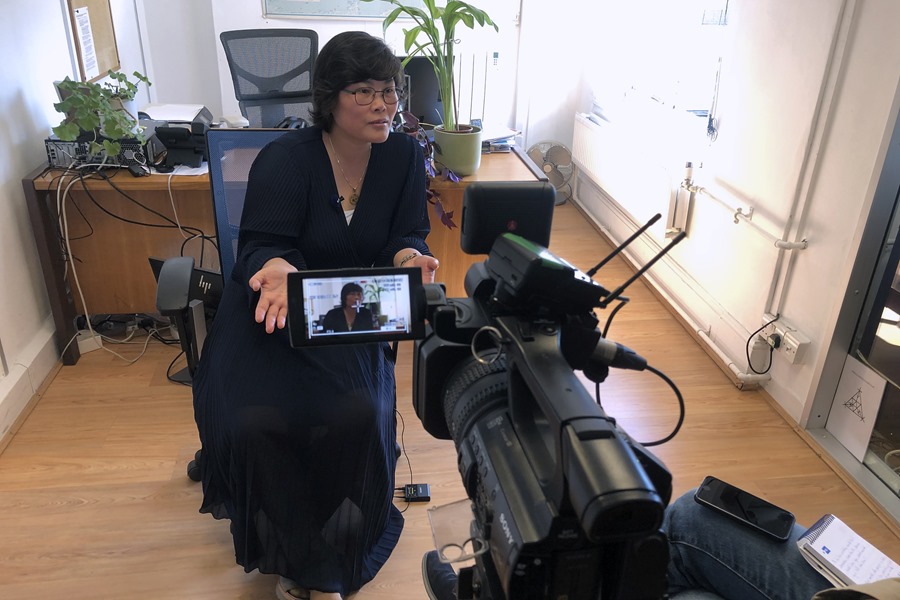 La desertora norcoreana Jihyun Park. FE/ Clàudia Sacrest