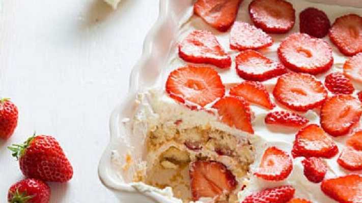 Tiramisú de fresa