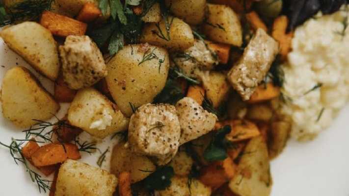 Guisado de pollo con papas