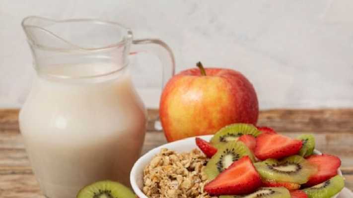 Agua de avena con manzana