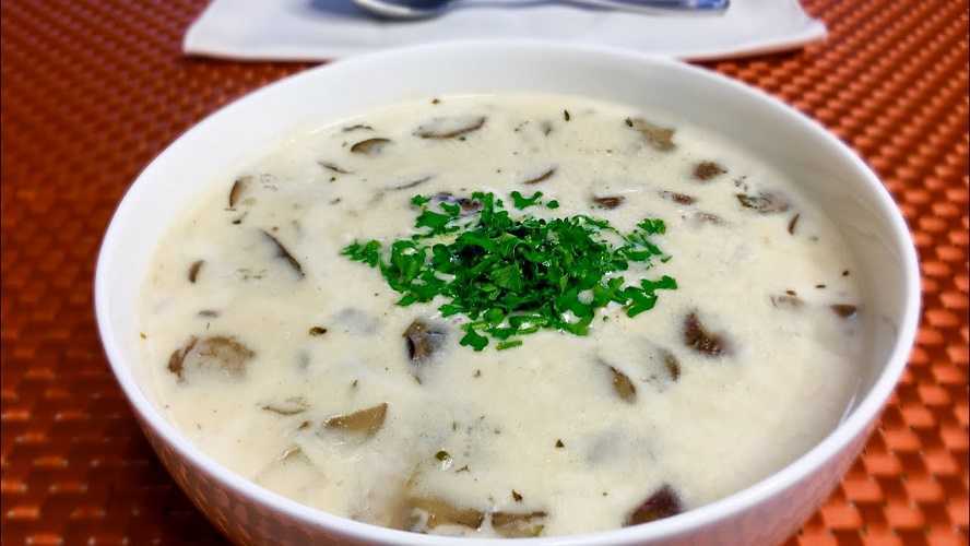 Crema de champiñones