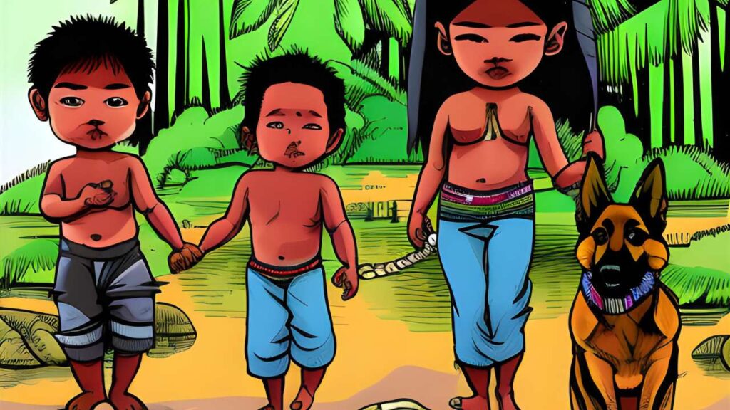 Niños sobreviven en selva colombiana