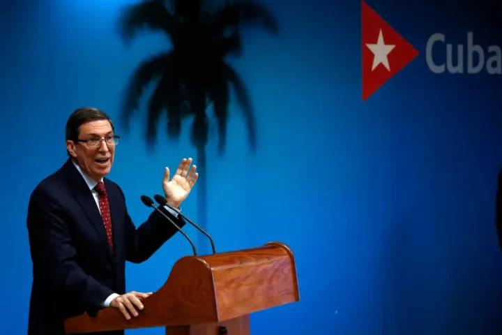 El canciller de Cuba, Bruno Rodríguez. EFE/Ernesto Mastrascusa
