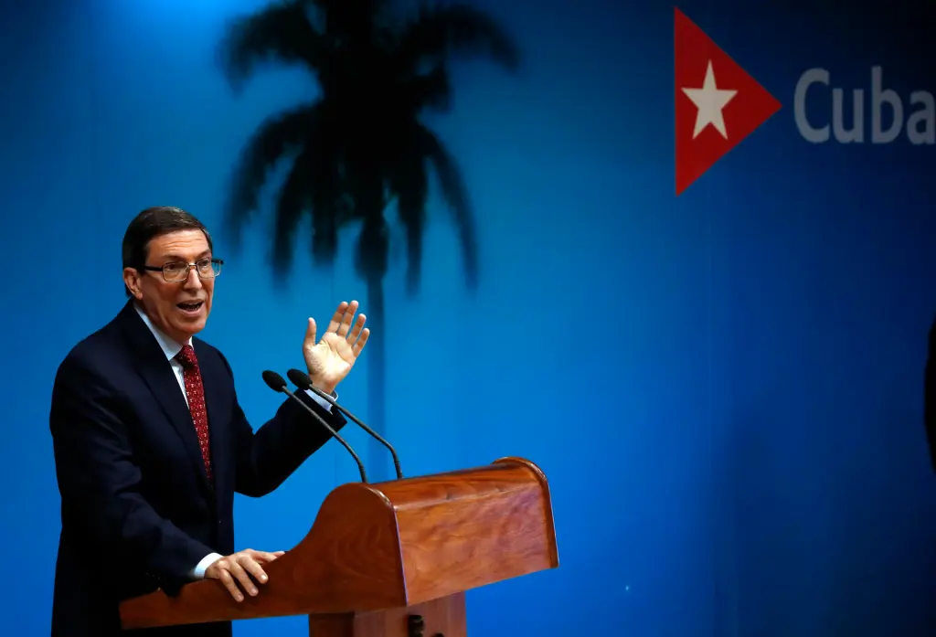 El canciller de Cuba, Bruno Rodríguez. EFE/Ernesto Mastrascusa