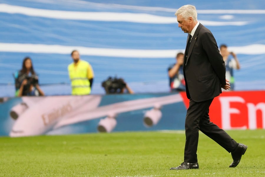 El técnico italiano del Real Madrid, Carlo Ancelotti. EFE/ Mariscal.