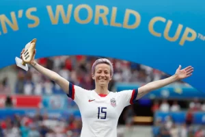 La futbolista estadounidense Megan Rapinoe, en una fotografía de archivo. EFE/Ian Langsdon