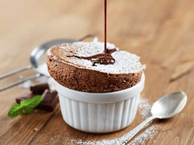 Soufflé de chocolate: sabroso postre muy fácil de preparar