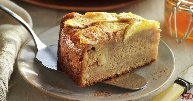 Bizcocho de avena y manzana