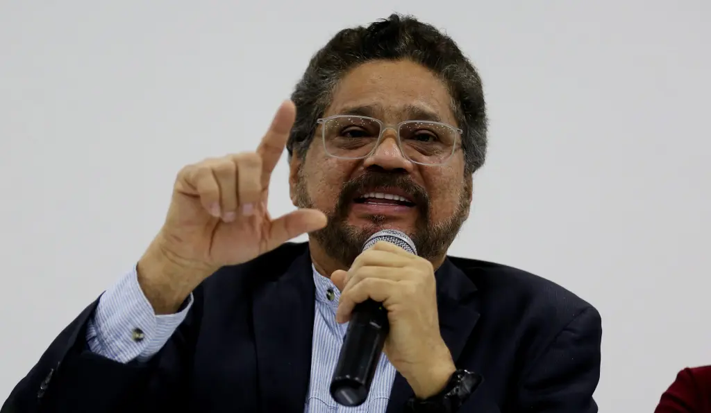 Luciano Marín Arango, "Iván Márquez", líder de la Segunda Marquetalia, en una fotografía de archivo. EFE/Leonardo Muñoz