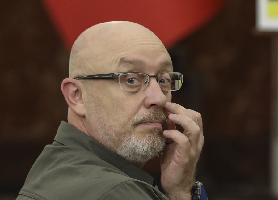 Imagen de archivo del ministro de Defensa, Oleksiy Reznikov. EFE/EPA/MYKOLA TYS
