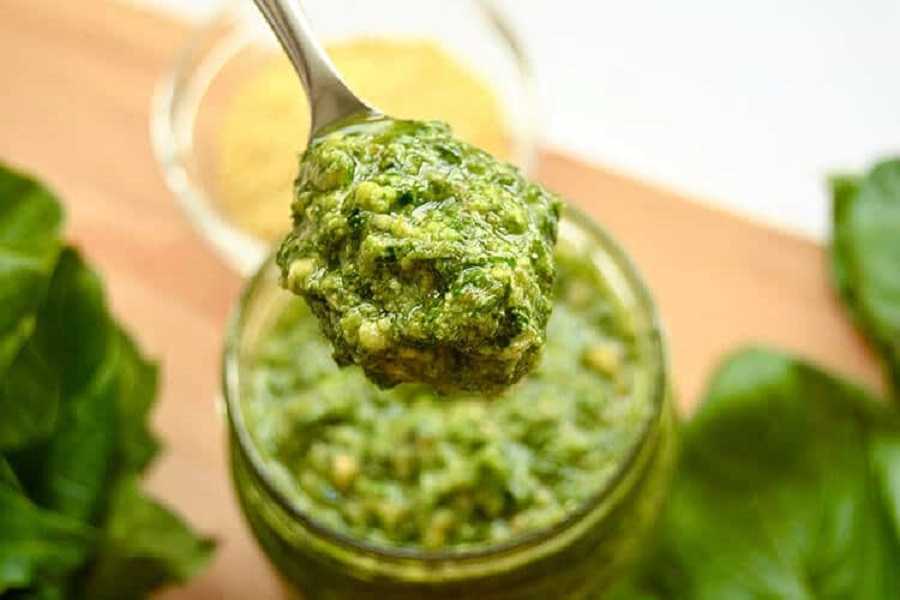 Pesto de espinacas y nueces: rica receta para tu pasta