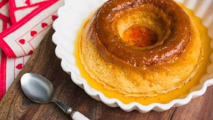 Flan de galletas de vainilla