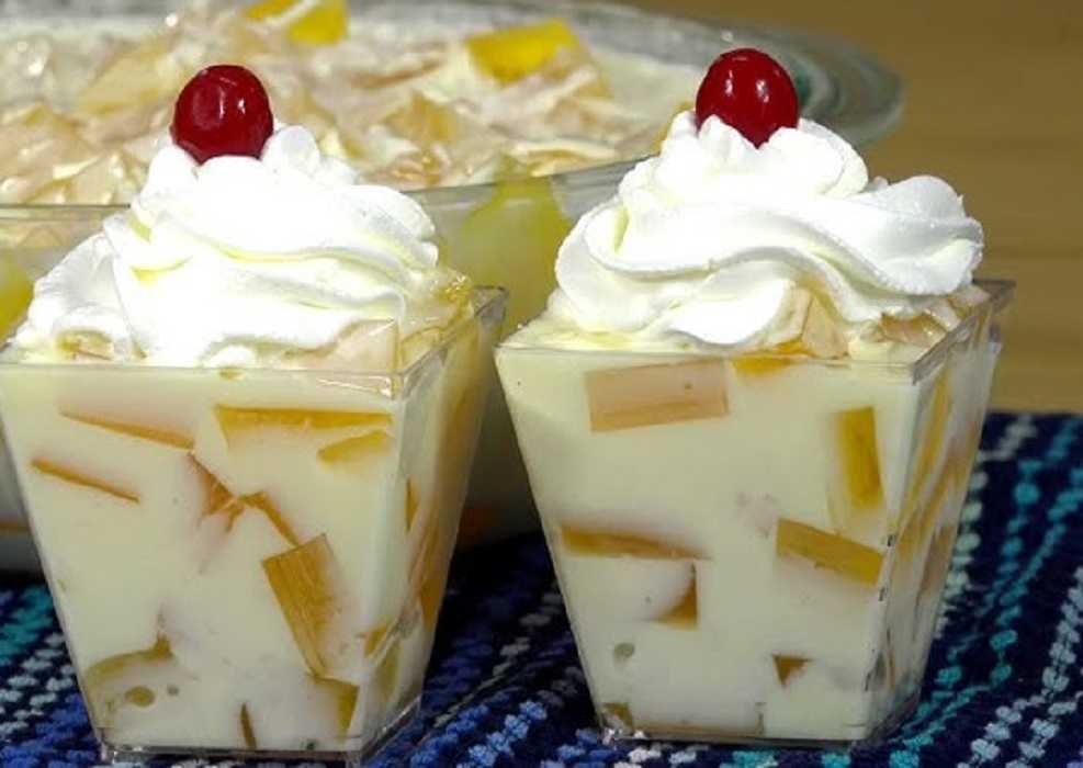 Gelatina de yogur con piña: delicioso postre fácil de preparar