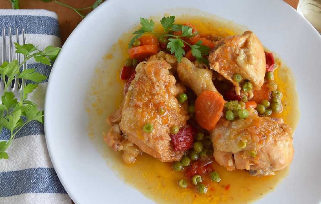 Pollo a la jardinera: sabroso plato muy fácil de preparar