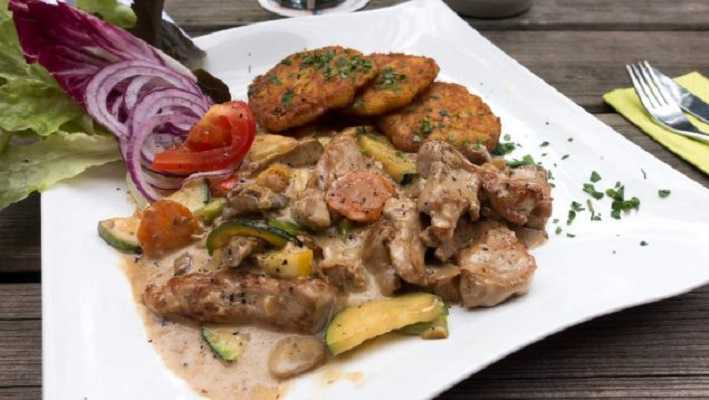 Milanesa de calabacín y bulgur