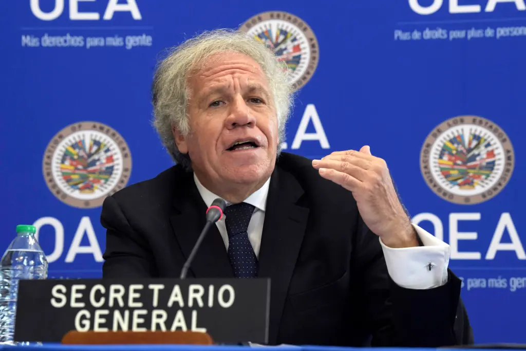 El secretario general de la Organización de Estados Americanos (OEA), Luis Almagro, en una fotografía de archivo. EFE/Lenin Nolly