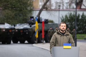 Imagen de archivo del presidente ucraniano, Volodimir Zelenski. EFE/EPA/Rafal Guz