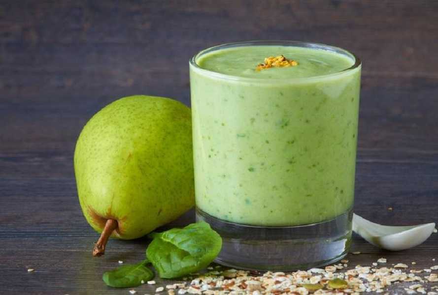 Batido de pera y menta: rica bebida para acompañar tus comidas