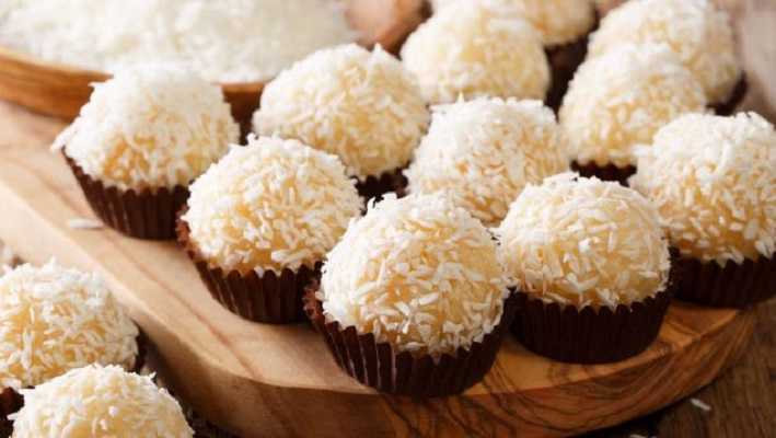 Bombones de mango y coco