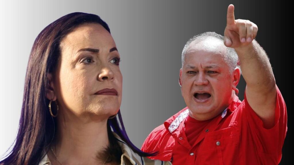 Diosdado botó a María Corina Machado de la Asamblea Nacional