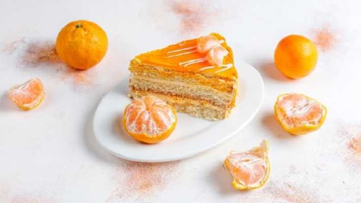 Bizcocho de mandarina con coco
