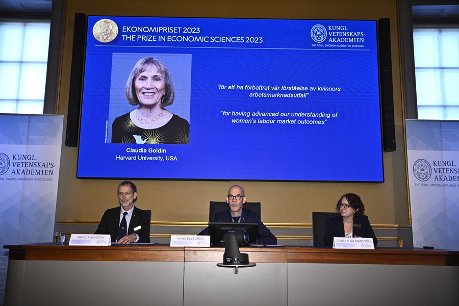 Nobel de Economía para Claudia Goldin por trabajos sobre las mujeres y el mercado laboral. EFE/EPA/CLAUDIO BRESCIANI
