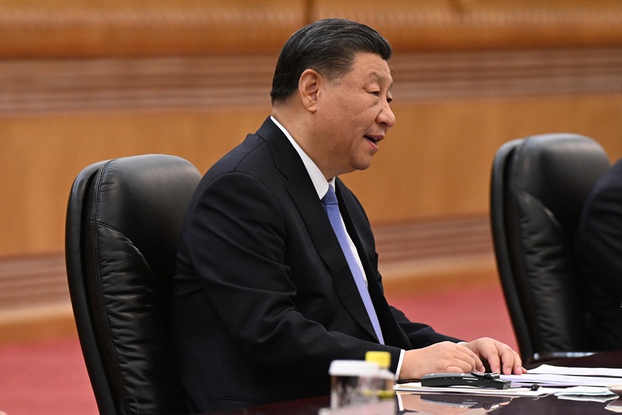 El presiente chino Xi Jinping, este lunes en Pekín. EFE/EPA/Lukas Coch