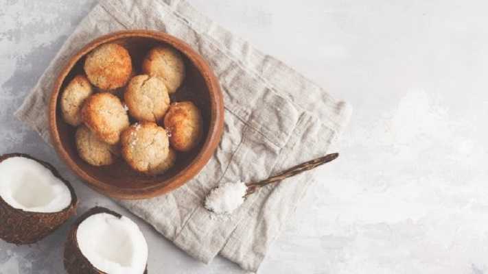 Galletas de coco con avena y nueces