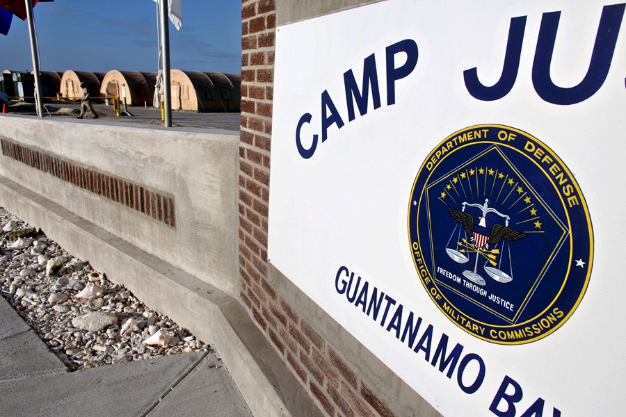 Fotografía de archivo examinada por el ejército estadounidense del campamento Justicia de la base estadounidense en en Guantánamo. EFE/Brennan Linsley