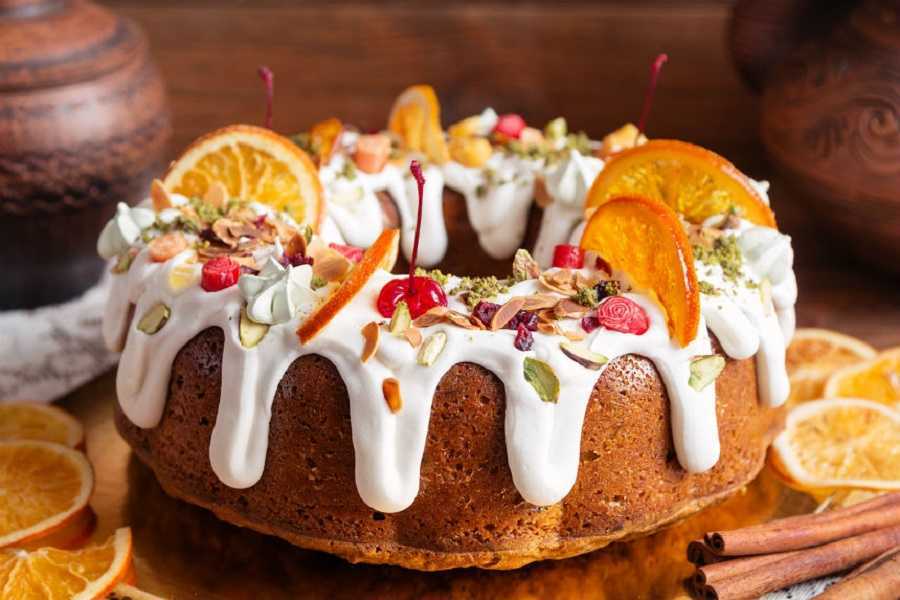 Panqué glaseado de naranja: rico postre para estas navidades