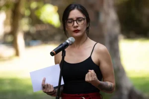 Foto de archivo de la ministra vocera de Gobierno, Camila Vallejo. EFE/ Alberto Valdés
