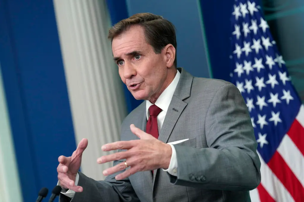 Foto de archivo del portavoz de la Casa Blanca en materia de seguridad nacional, John Kirby. EFE/EPA/Yuri Gripas / ABACA / POOL