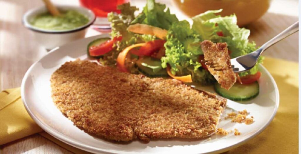 Milanesas de pollo empanizadas con amaranto