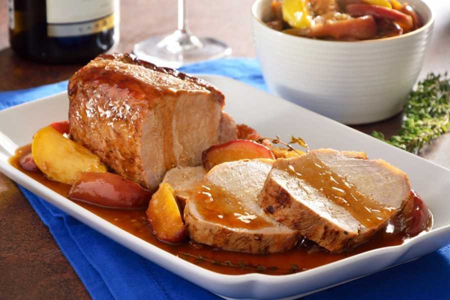 Lomo en salsa de manzana: sabroso plato para tu cena navideña