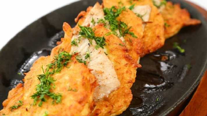 Milanesas de pollo empanizadas con amaranto