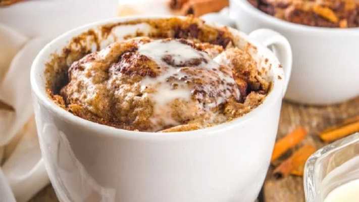 Mug cake de nuez y canela