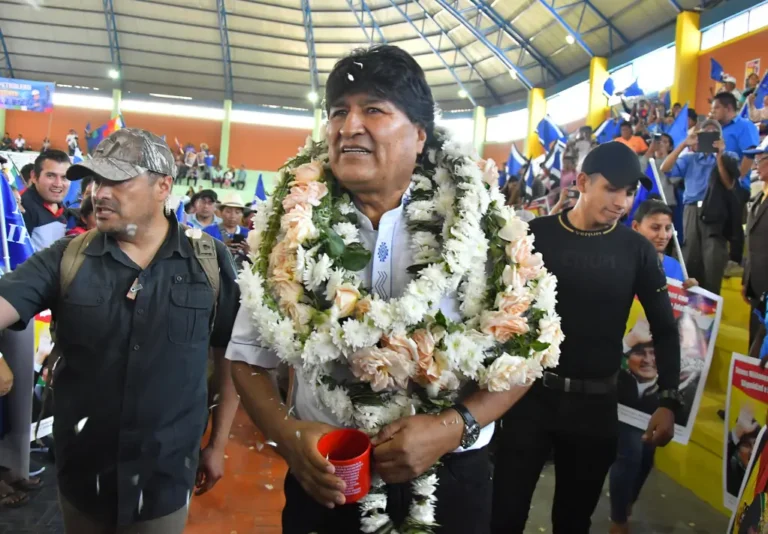 Imagen de Archivo del expresidente bolibiano Evo Morales. EFE/Jorge Abrego
