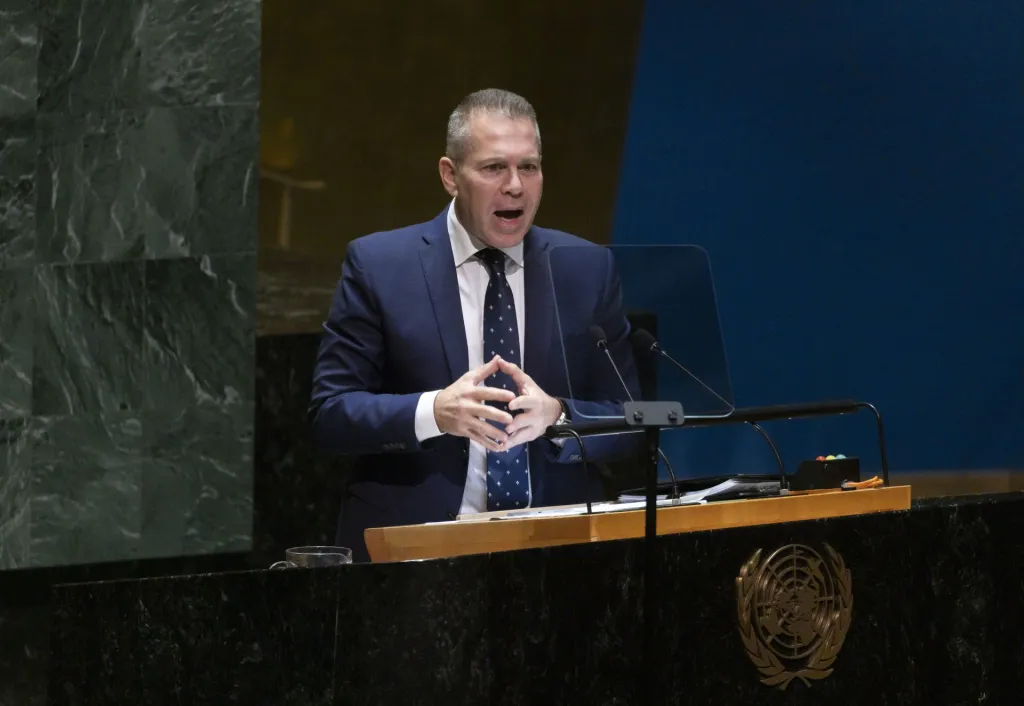 El embajador de Israel ante la ONU, Gilad Erdan, en una fotografía de archivo. EFE/ Justin Lane