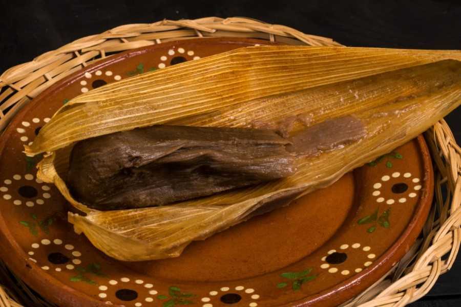 Tamales rellenos de chocolate